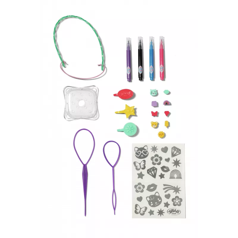 BABY born stiilimarkerid ja tarvikud, Meigi-/stiilimisnuku pea, Naine, 3 a, Poiss/Tüdruk, Mitmevärviline