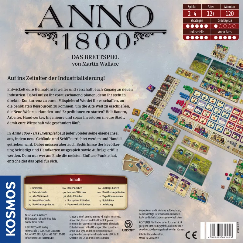 Kosmos Anno 1800 lauamäng Strateegia