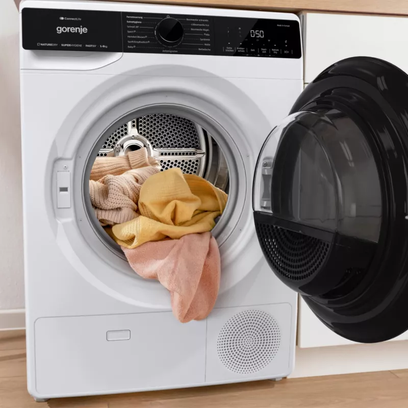 Gorenje DPNA83W pesukuivati Eraldiseisev Eestlaetav 8 kg Must, Valge