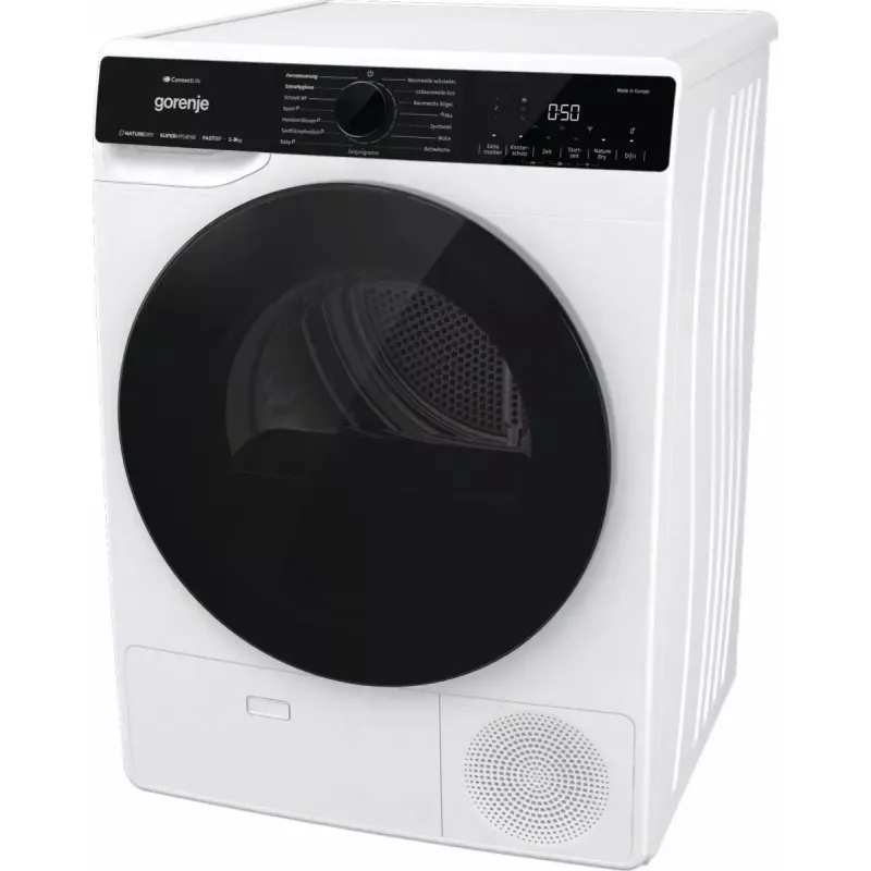 Kuivati Gorenje DPNA93W soojuspumbaga, eraldiseisev esilaadimisega, 9 kg, valge, energiaklass C