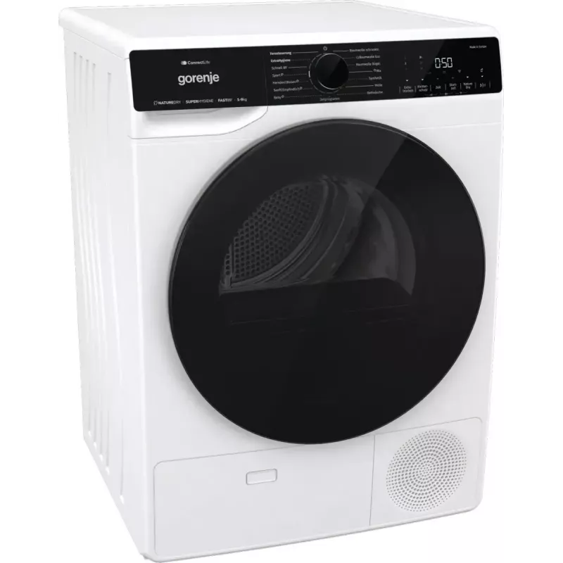 Kuivati Gorenje DPNA93W soojuspumbaga, eraldiseisev esilaadimisega, 9 kg, valge, energiaklass C
