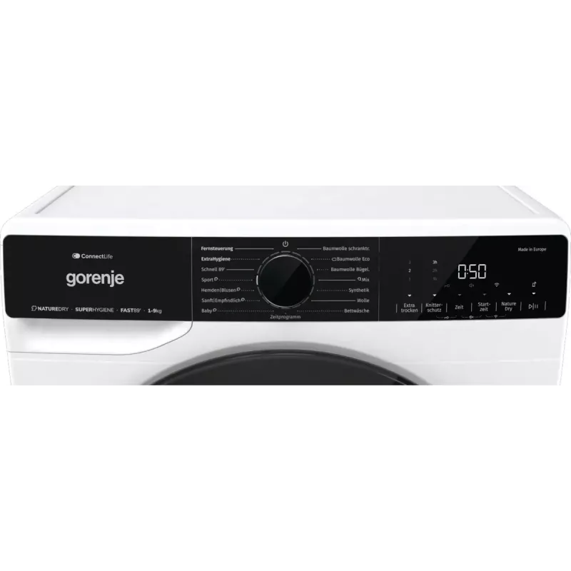 Kuivati Gorenje DPNA93W soojuspumbaga, eraldiseisev esilaadimisega, 9 kg, valge, energiaklass C