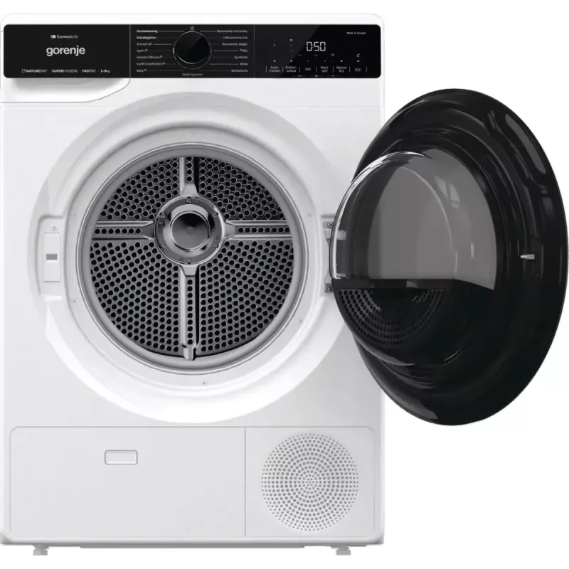 Kuivati Gorenje DPNA93W soojuspumbaga, eraldiseisev esilaadimisega, 9 kg, valge, energiaklass C