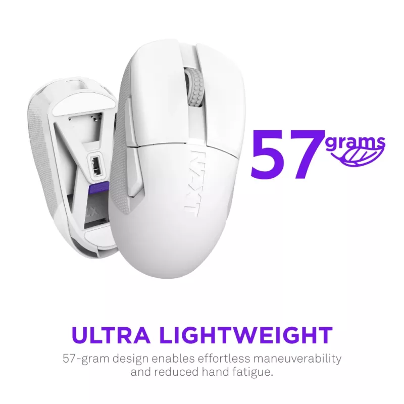NZXT Lift Elite juhtmeta mängurihiir valge
