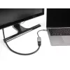 DeLOCK HDMI-kaabel 0,15 m A-tüüpi emane USB-tüüpi C isane must hall 60020