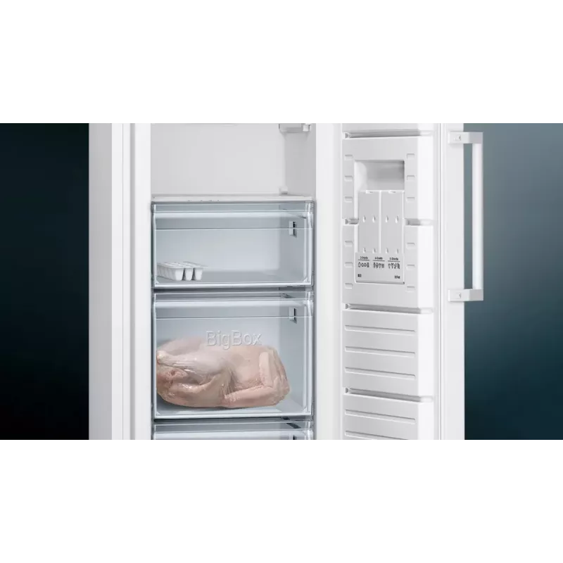 Külmik Siemens iQ300 GS33NVWEP — 225 L, NoFrost, 20 kg/24h, E-klass, valge