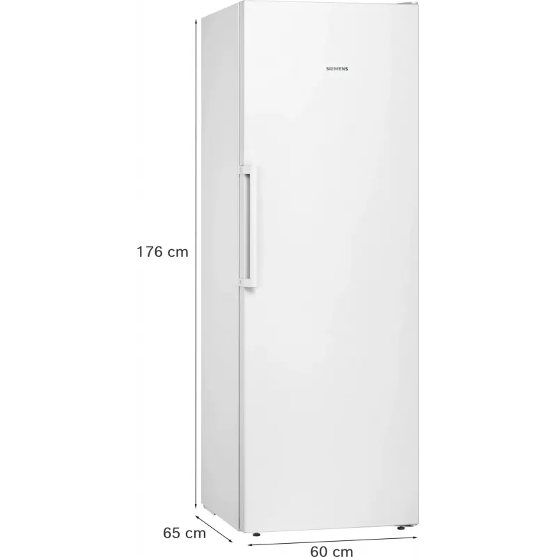 Külmik Siemens iQ300 GS33NVWEP — 225 L, NoFrost, 20 kg/24h, E-klass, valge