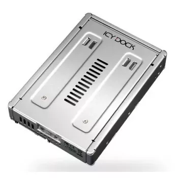 Cremax ICY Dock MB982IP-1S - Speichereinschubadapter - 8.9 cm to 6.4 cm (3.5 auf 6,40cm (2.5)) - Silber (MB982IP-1S-1)