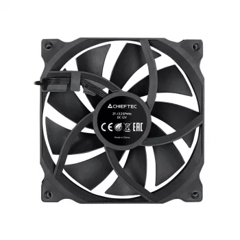 Chieftec ZF-1225PWM arvuti jahutussüsteem Arvutikorpus Ventilaator 12 cm Must 1 tk