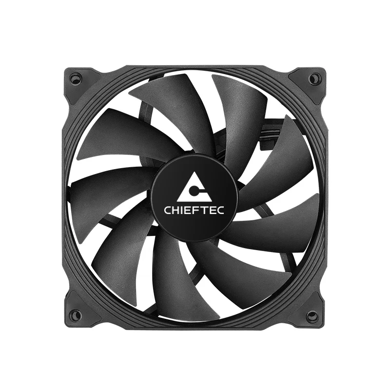 Chieftec ZF-1225PWM arvuti jahutussüsteem Arvutikorpus Ventilaator 12 cm Must 1 tk