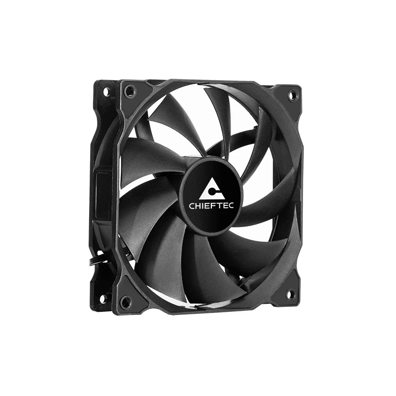 Chieftec ZF-1225PWM arvuti jahutussüsteem Arvutikorpus Ventilaator 12 cm Must 1 tk