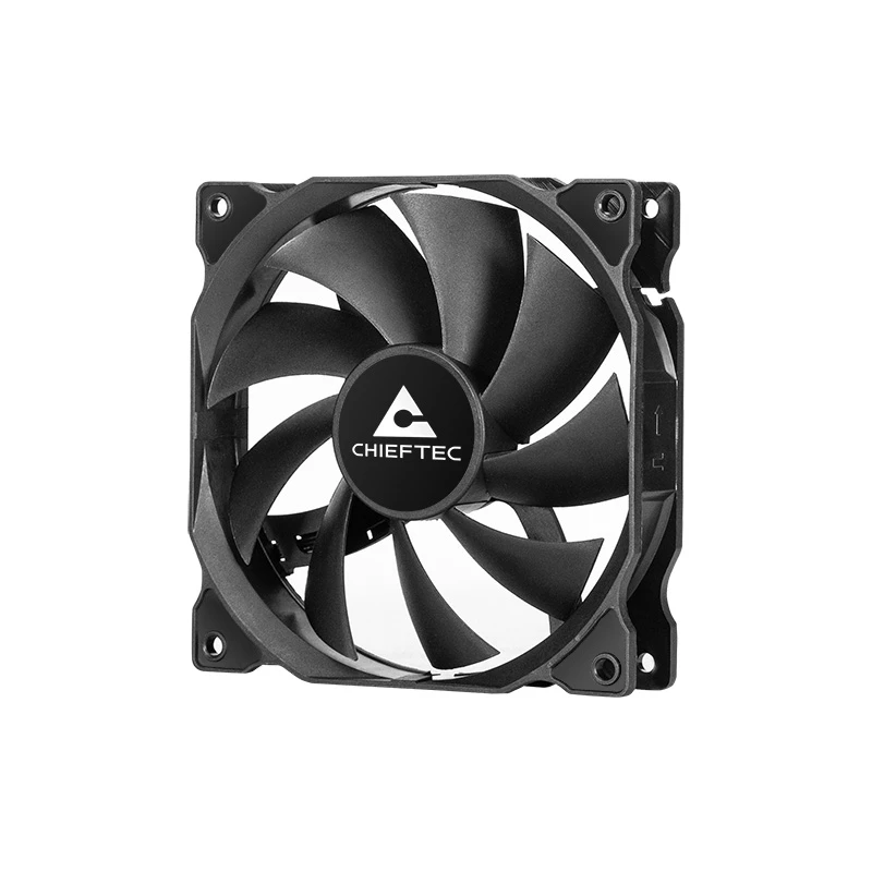 Chieftec ZF-1225PWM arvuti jahutussüsteem Arvutikorpus Ventilaator 12 cm Must 1 tk