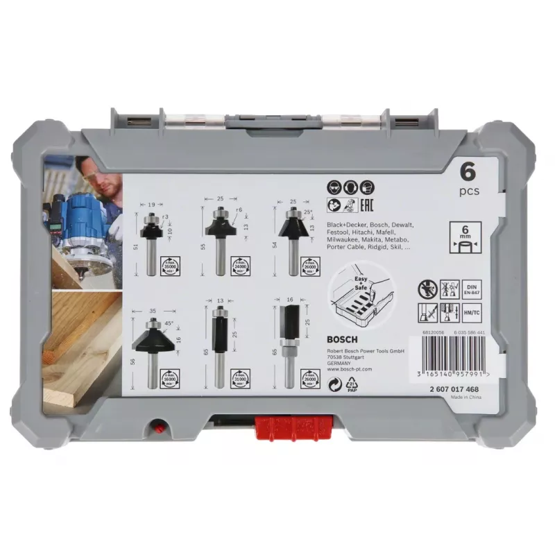 Bosch 2607017468 otsakukomplekt 6 tk