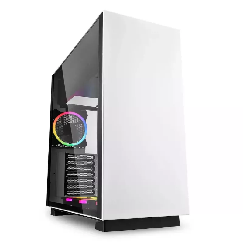 Arvutikorpus Sharkoon Pure Steel RGB Midi Tower valge