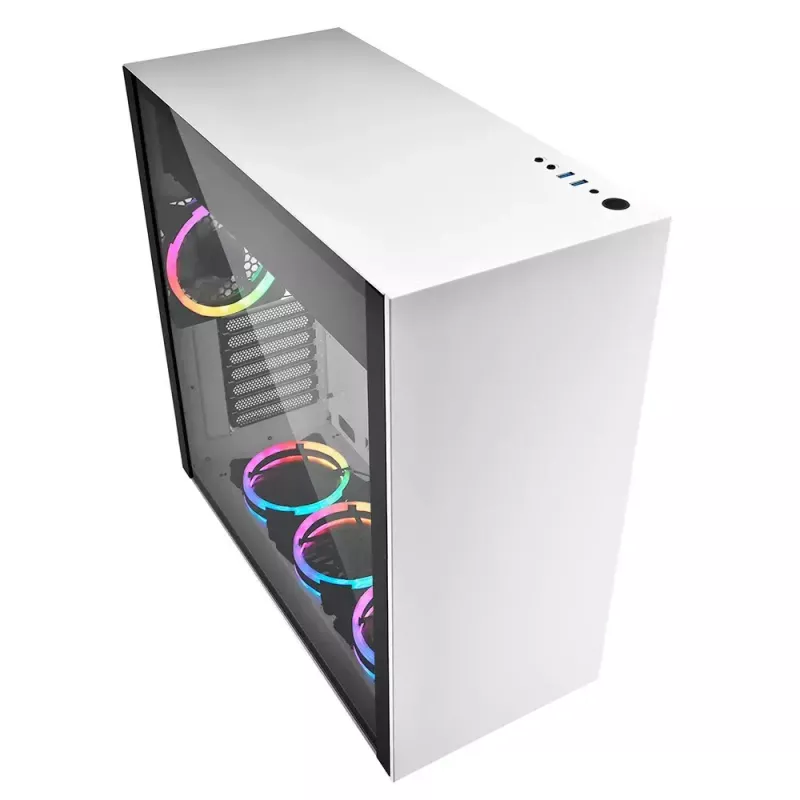Arvutikorpus Sharkoon Pure Steel RGB Midi Tower valge