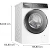 Bosch WGB256A41 pesumasin eestlaetav 10 kg 1600 RPM valge