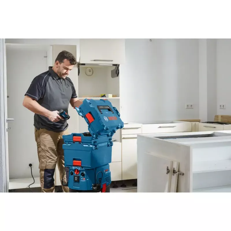 Tööriistakast Bosch Professional L-Boxx 162, tühi, sinine/punane