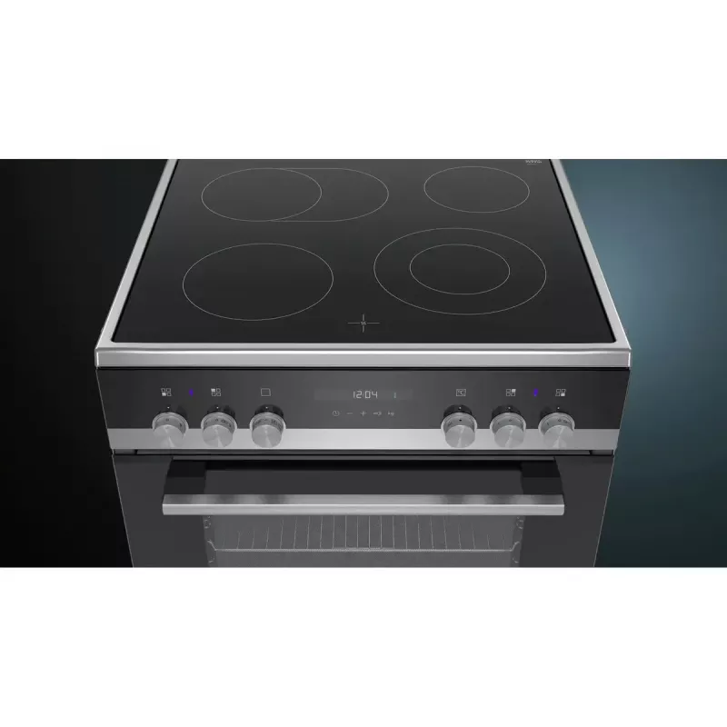 Siemens iQ500 HK9S5A240 pliit Vabaltseisev pliit Elektriline Keraamiline pliidiplaat Must