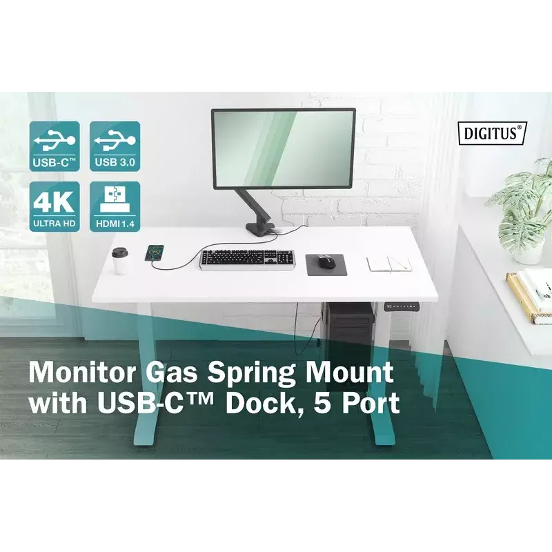 Monitorikinnitus Digitus DA-90405 dokkimisjaamaga