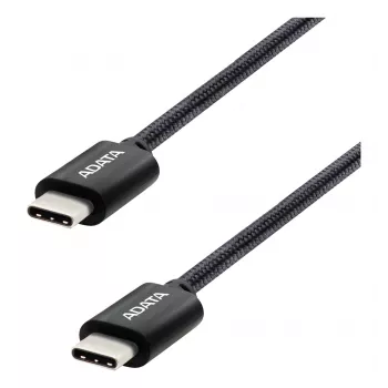 USB-C-USB-C-kaabel ADATA CACC-200PN-BK, USB 2.0, 2 m, must