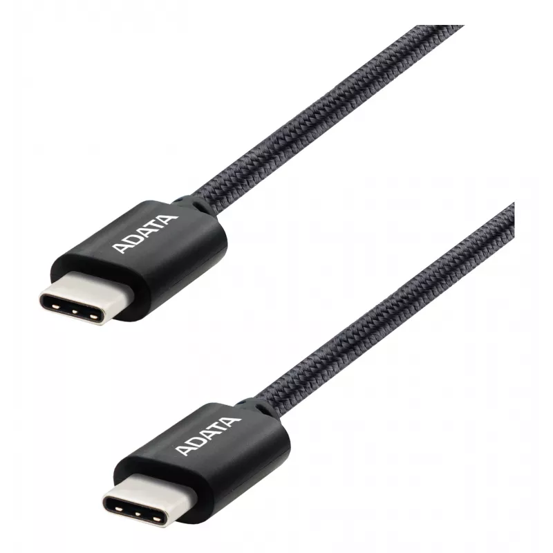 USB-C-USB-C-kaabel ADATA CACC-200PN-BK, USB 2.0, 2 m, must