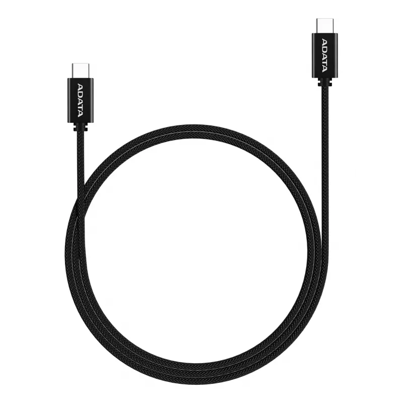 USB-C-USB-C-kaabel ADATA CACC-200PN-BK, USB 2.0, 2 m, must