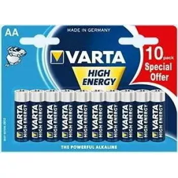 Ühekordne patarei Varta High Energy AA 10 tk