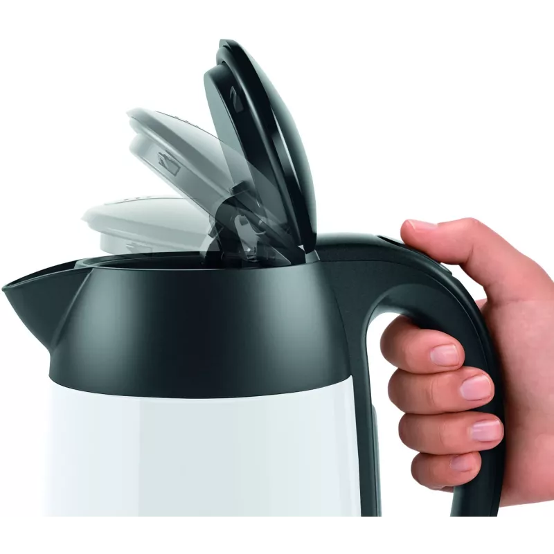 Bosch TWK3P421 veekeetja 1,7 L 2400 W Must, Valge