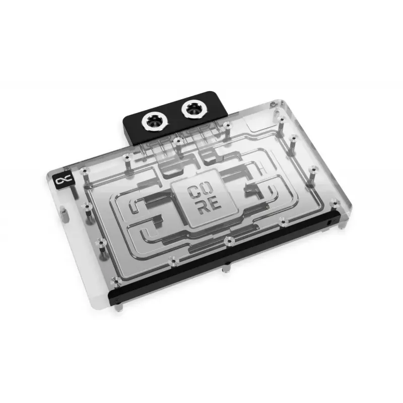 Tagakaas Alphacool 10248 alumiiniumist kroomitud vask must 124 mm
