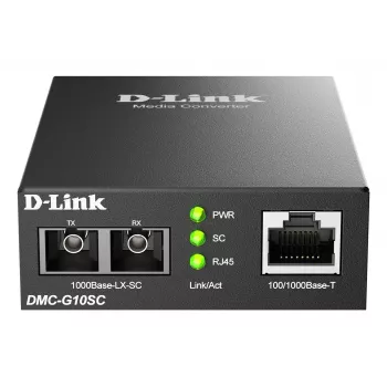 Meediakonverter D-Link DMC-G10SC/E 100/1000BaseT 1000BaseLX SC fiibrile