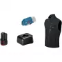 Bosch GHV 12+18V XA Professional soojendusvest suurus M must, laadija ja akuga