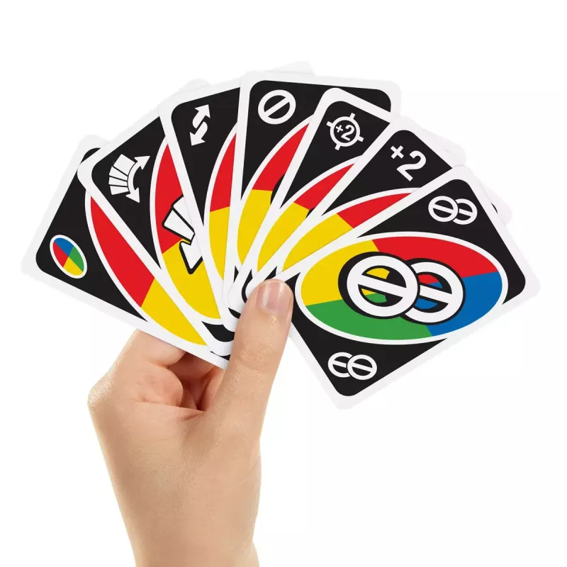 Kaardimäng MATTEL Games UNO All Wild — pere kaardimäng, soovitatav vanus 7+