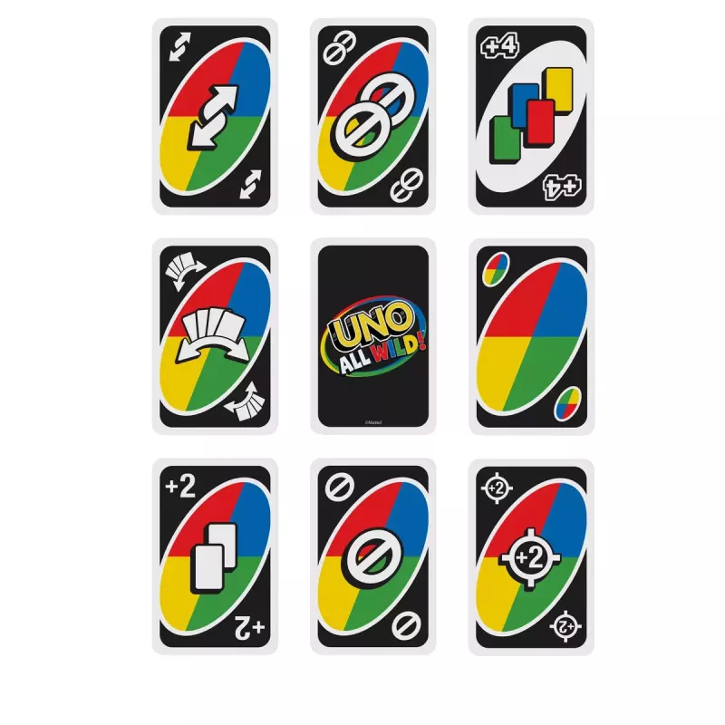 Kaardimäng MATTEL Games UNO All Wild — pere kaardimäng, soovitatav vanus 7+
