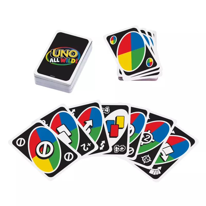 Kaardimäng MATTEL Games UNO All Wild — pere kaardimäng, soovitatav vanus 7+