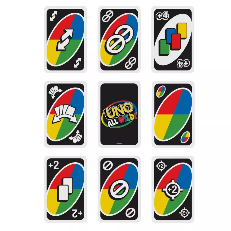 Kaardimäng MATTEL Games UNO All Wild — pere kaardimäng, soovitatav vanus 7+