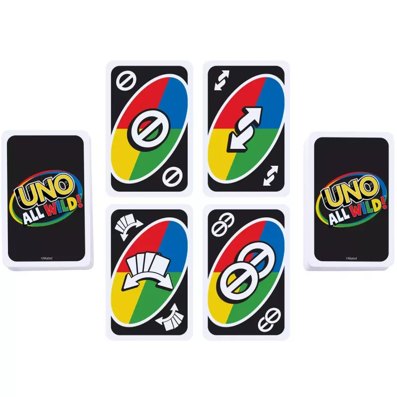 Kaardimäng MATTEL Games UNO All Wild — pere kaardimäng, soovitatav vanus 7+
