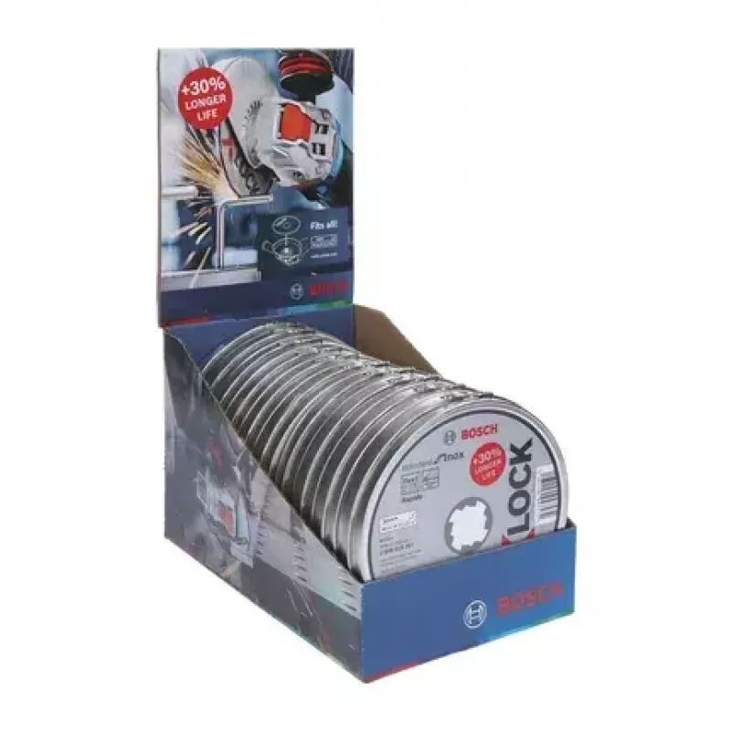 Bosch X-LOCK lõikeketas karbis 125 mm Standard roostevabale terasele, 10 tk