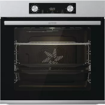 Sisseehitatud elektriahi Gorenje BIGSPACE 77 L 3500 W — valge, puute- ja pöördnupud, halogeenlamp