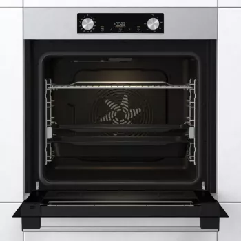 Sisseehitatud elektriahi Gorenje BIGSPACE 77 L 3500 W — valge, puute- ja pöördnupud, halogeenlamp