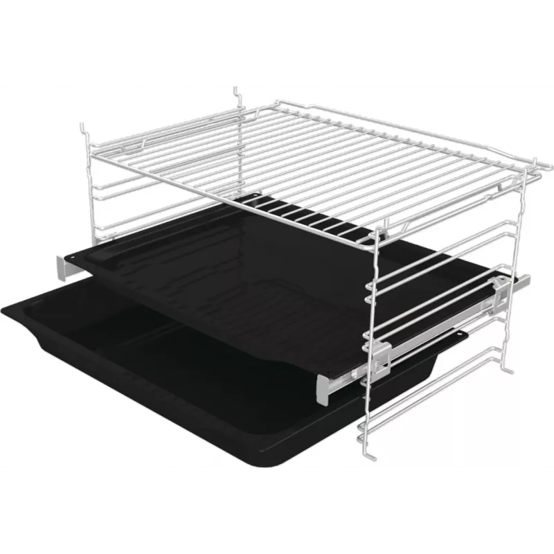 Sisseehitatud elektriahi Gorenje BIGSPACE 77 L 3500 W — valge, puute- ja pöördnupud, halogeenlamp