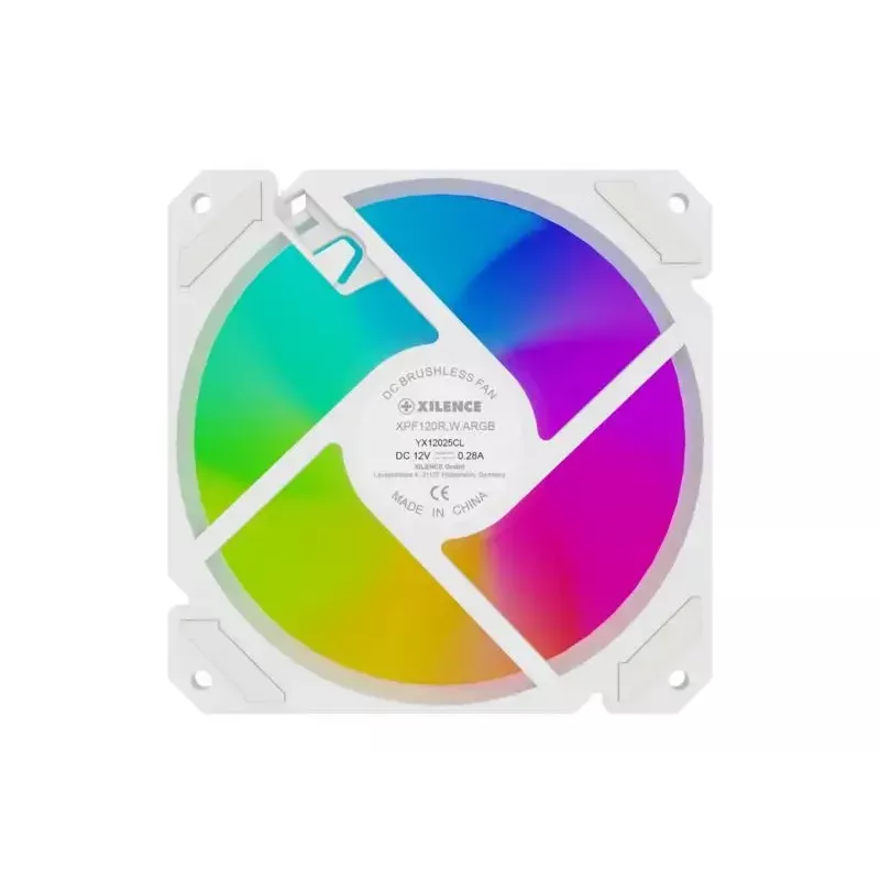 Korpuse ventilaator XILENCE XF066 120 mm PWM ARGB valge — XPF120R.W.ARGB