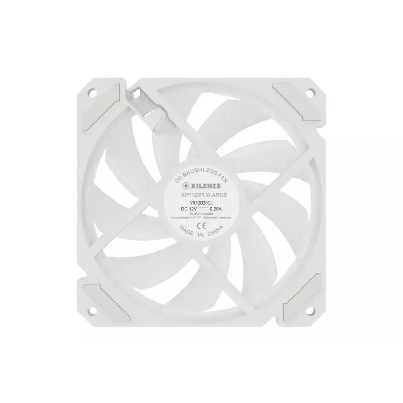 Korpuse ventilaator XILENCE XF066 120 mm PWM ARGB valge — XPF120R.W.ARGB