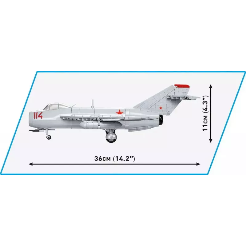 Ehitusmänguasi Cobi MiG-17 NATO Code Fresco mudel 5823 – Cobi klotsikomplekt