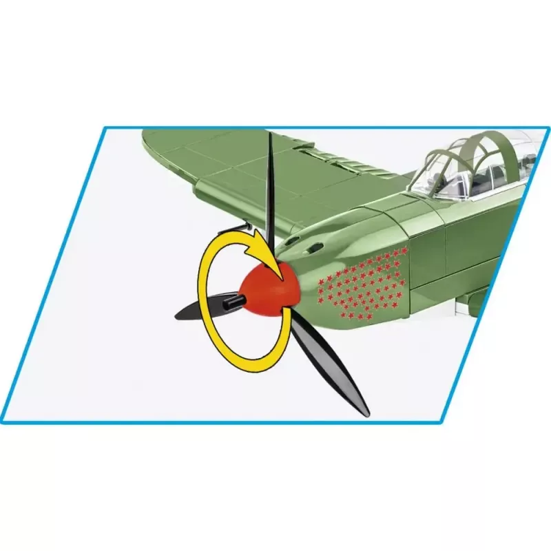 Ehituskomplekt Cobi Bell P-39Q Airacobra oliivroheline mudelikomplekt Cobi poolt