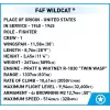 Ehitusklotsid COBI F4F Wildcat Northrop Grumman 375 tk