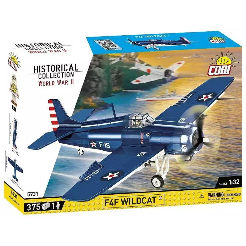 Ehitusklotsid COBI F4F Wildcat Northrop Grumman 375 tk