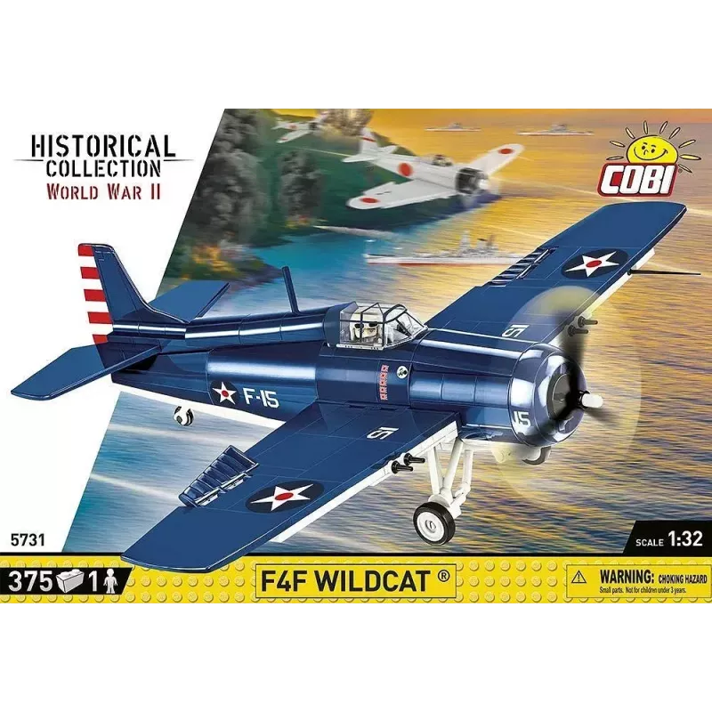 Ehitusklotsid COBI F4F Wildcat Northrop Grumman 375 tk