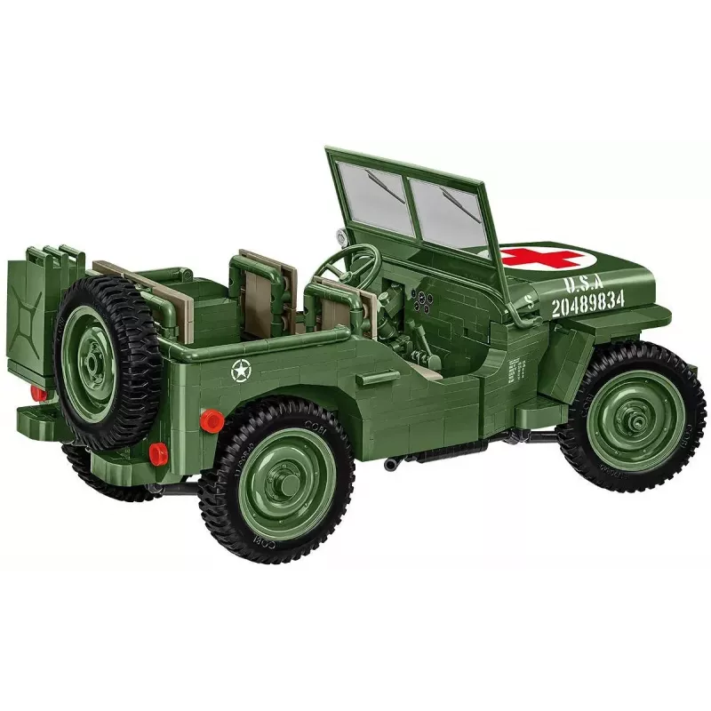 Ehituskomplekt COBI Willys MB Medical 1131 osa vanusele 10+