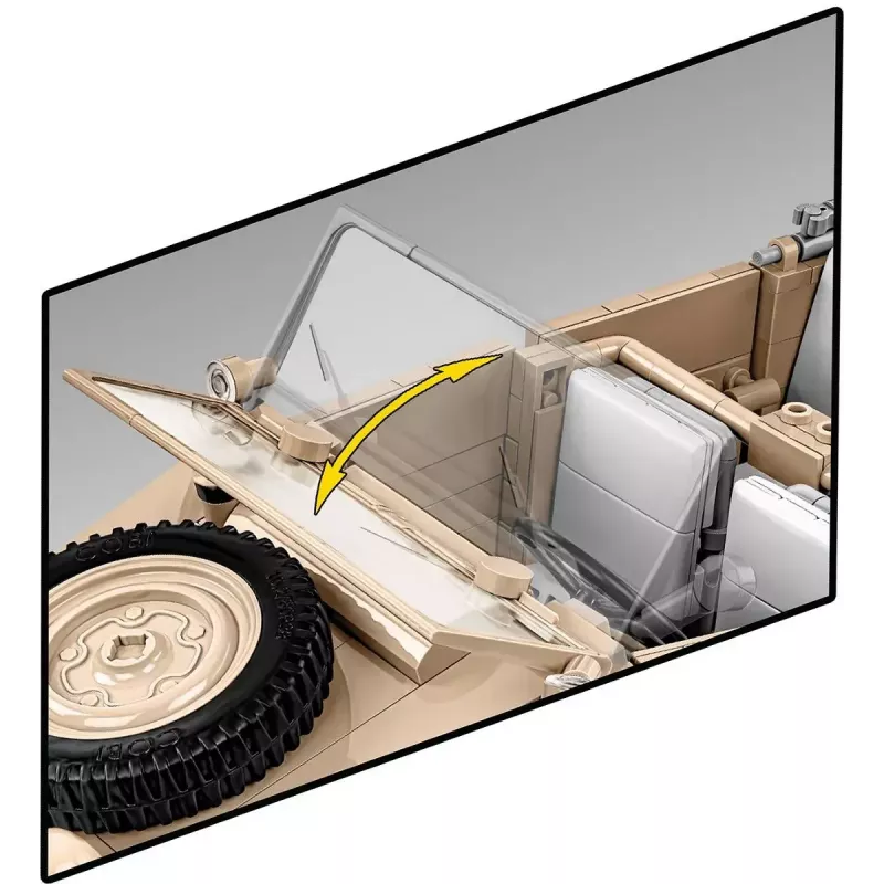Ehituskomplekt COBI Kübelwagen Typ 82 1326 tk Teine maailmasõda
