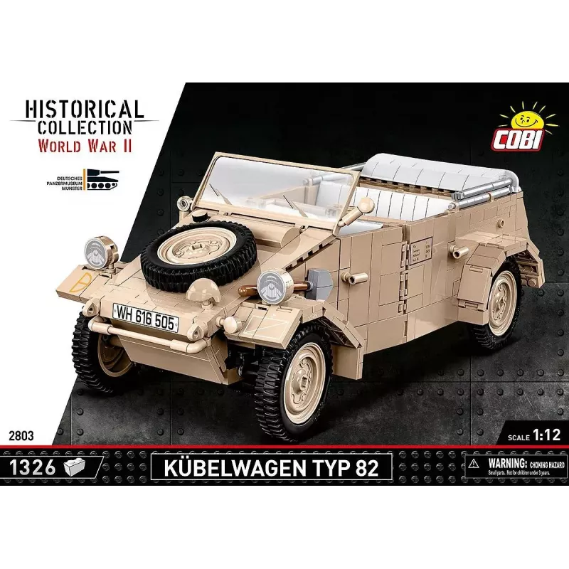 Ehituskomplekt COBI Kübelwagen Typ 82 1326 tk Teine maailmasõda
